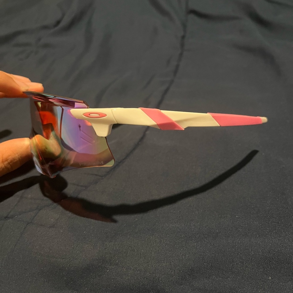 Oakley Pink and White Sport Sunglasses